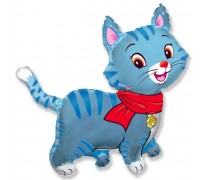 Мой милый котенок (голубой), фольгированный шар