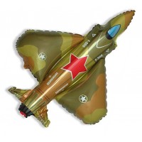 Супер истребитель военный, фольгированный шар