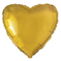 Сердце золото / Gold , фольгированный шар