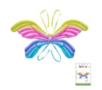 Крылья радужные в упаковке / Wings rainbow, фольгированный шар